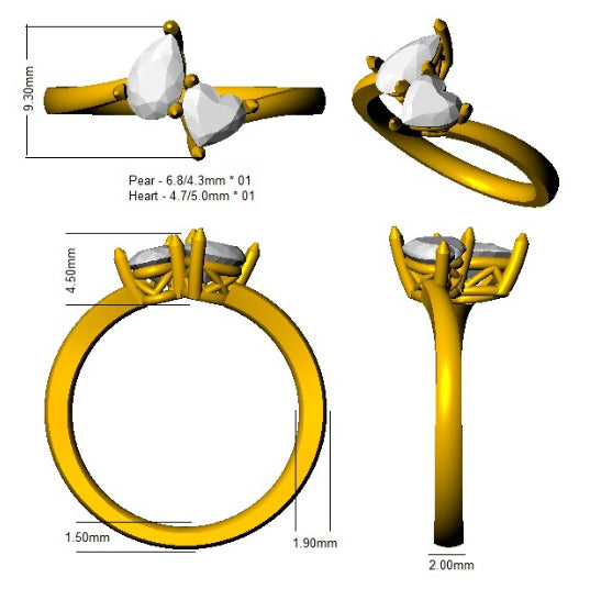 SR1342 — Ring - 18k Yellow Gold detail