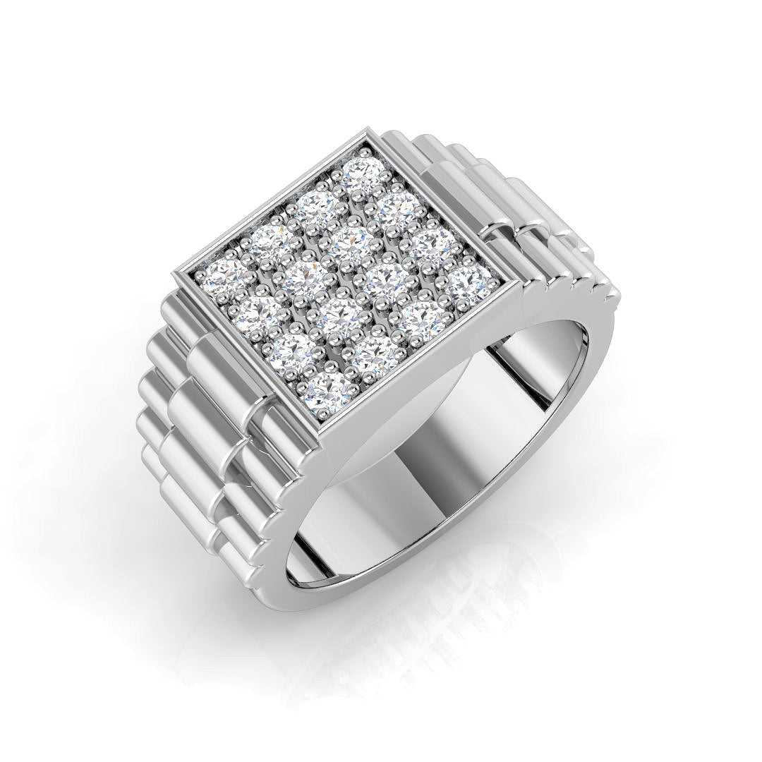 SR1369 — Ring - 9k White Gold