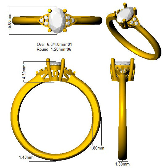 SR1378 — Ring - 9k Two Tone detail