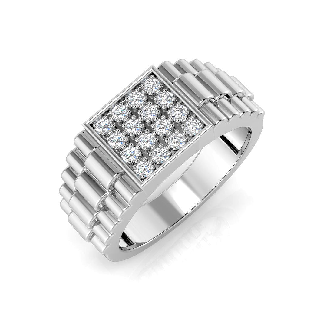 SR1394 — Ring - 9k White Gold