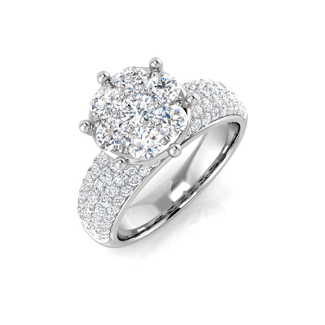 SR140 — Ring - 9k White Gold