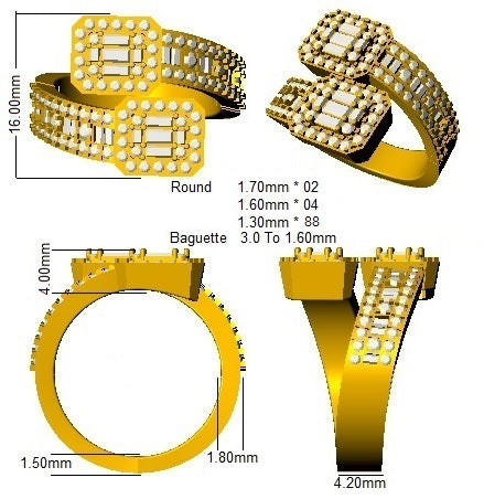 SR1451 — Ring - 9k Yellow Gold detail