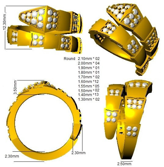 SR1492 — Ring - 9k Yellow Gold detail