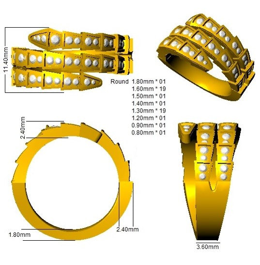 SR1499 — Ring - 9k Yellow Gold detail