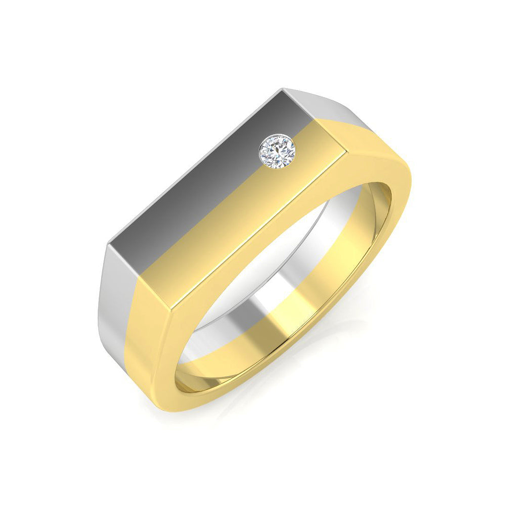 SR1524A — Ring - 18 KT Two Tone
