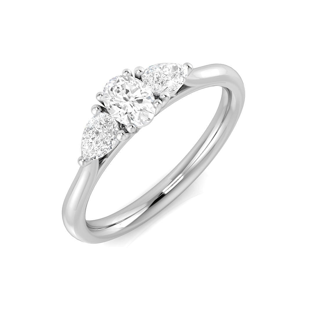 SR153 — Ring - 9k White Gold