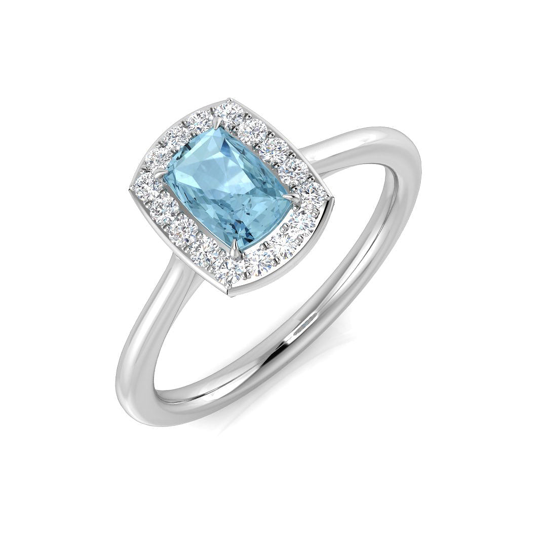 SR1546 — Ring - 9k White Gold
