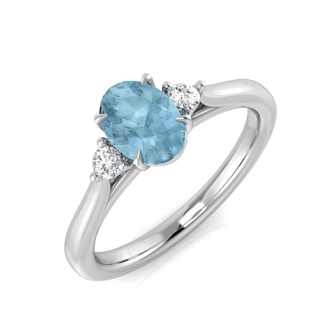 SR1555 — Ring - 9k White Gold