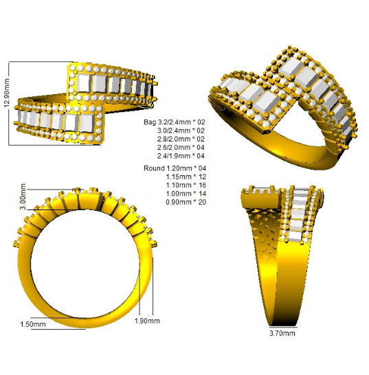 SR1569 — Ring - 9k Yellow Gold detail