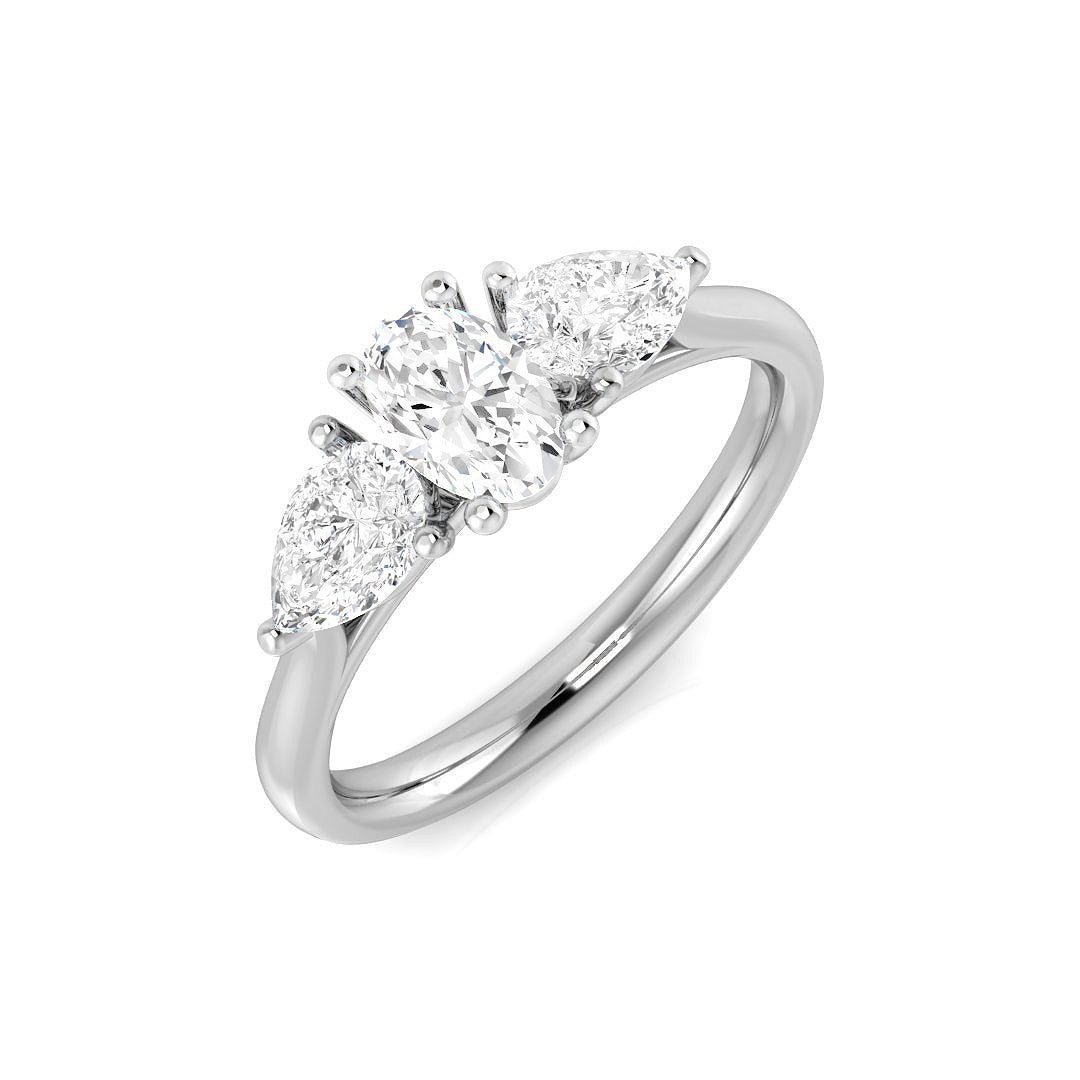 SR156 — Ring - 9k White Gold
