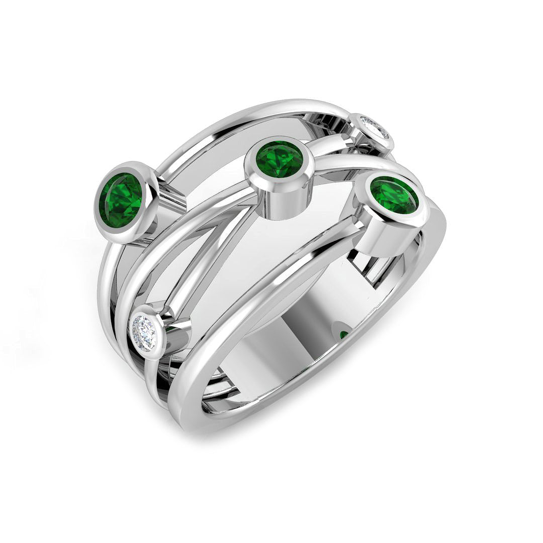 SR1578 — Ring - 9k White Gold