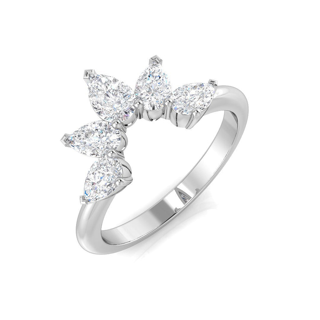 SR1609 — Ring - 9 KT White Gold