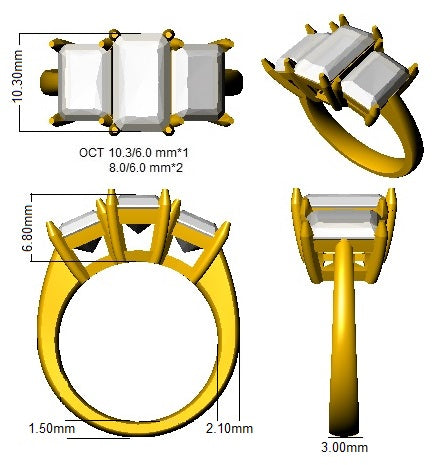 SR1785 — Ring - Platinum Plat detail
