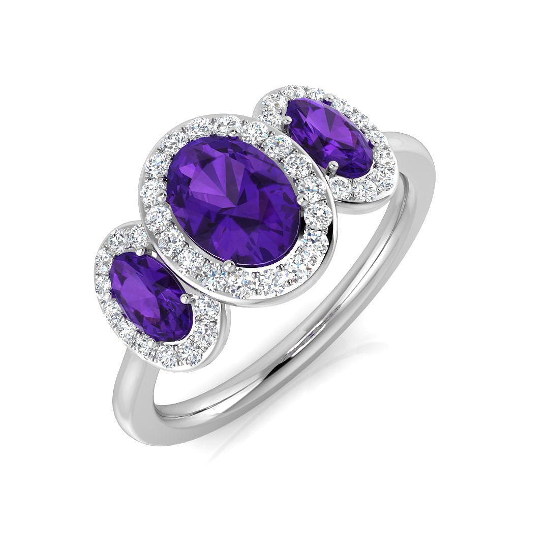 SR18 — Ring - 9k White Gold