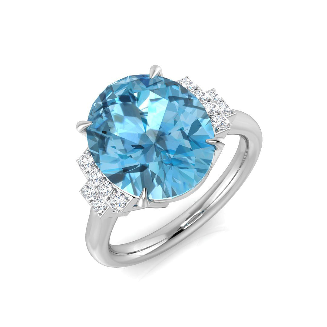 SR1981 — Ring - 9k White Gold