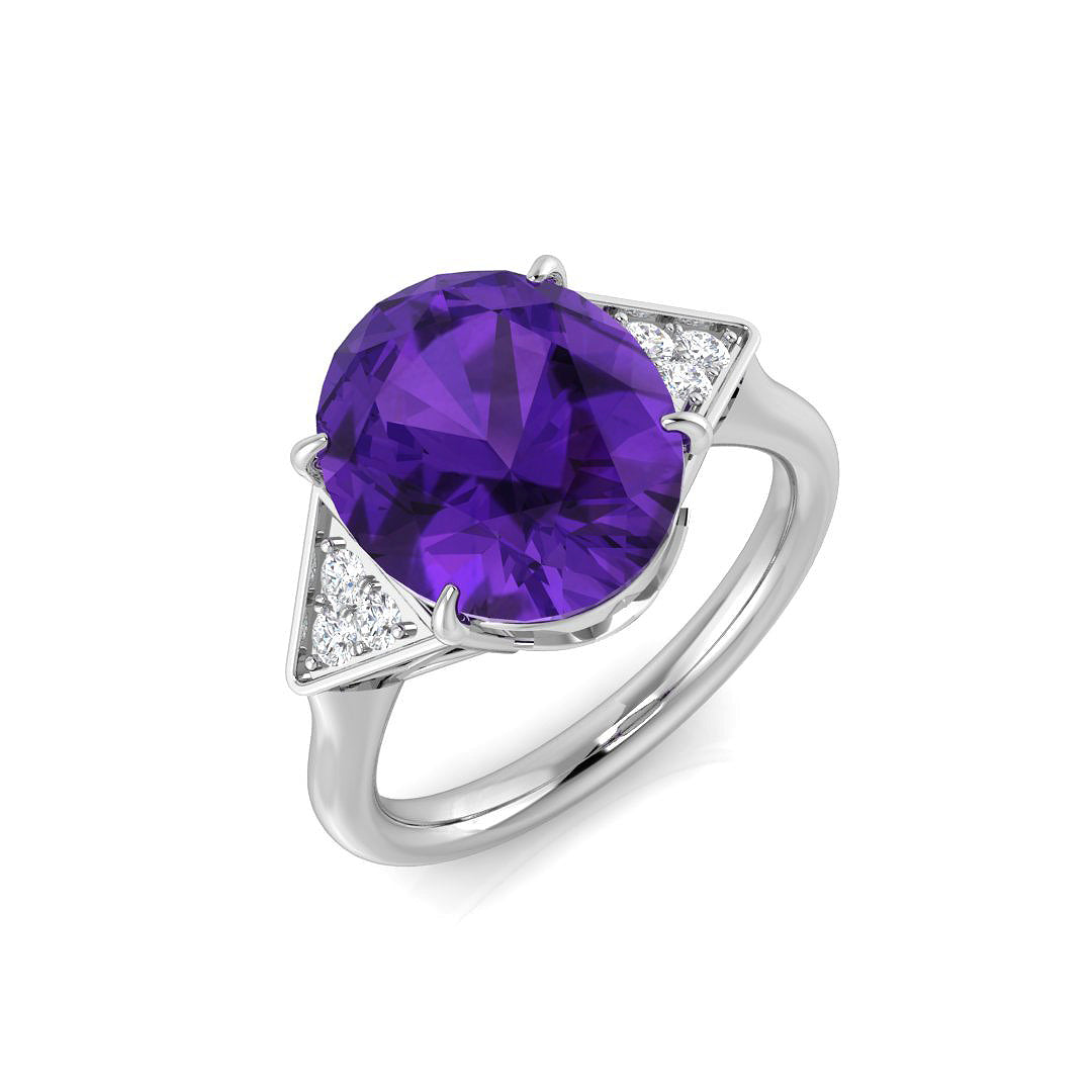 SR2046 — Ring - 9k White Gold