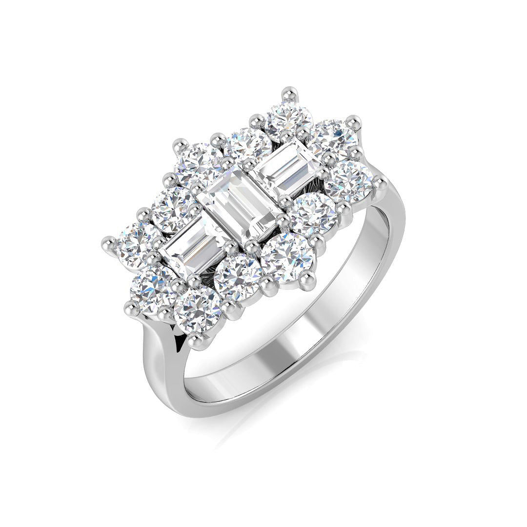 SR206 — Ring - 9k White Gold