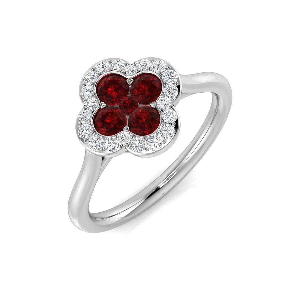 SR2247 — Ring - 9 KT White Gold