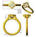 SR2249 — Ring - 9k Yellow Gold detail