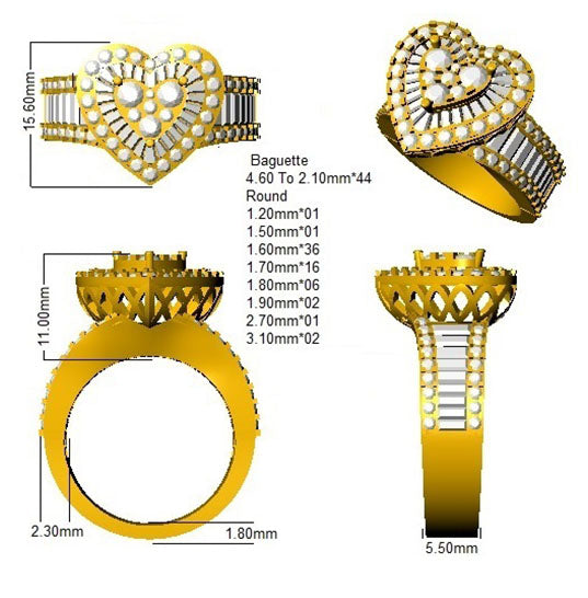 SR246 — Ring - 9k Yellow Gold detail