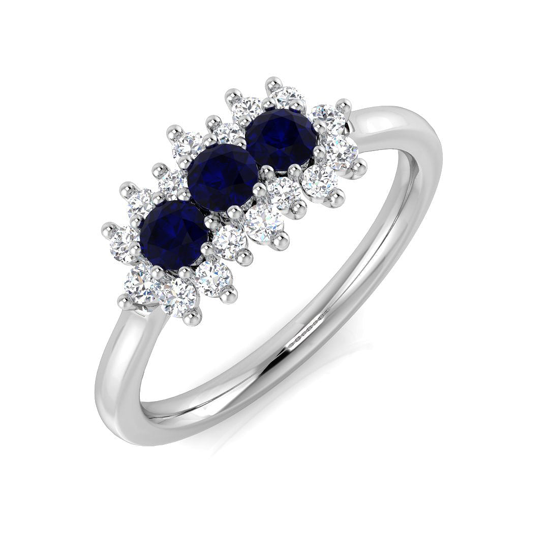 SR2621 — Ring - 9k White Gold