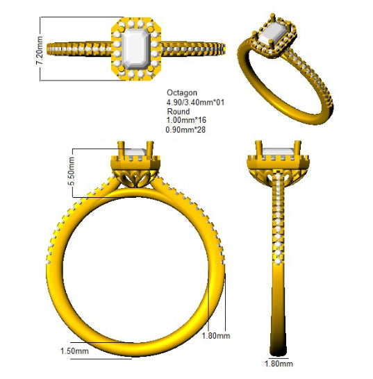 SR2690 — Ring - 950 Platinum detail