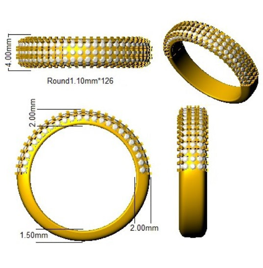 SR2865 — Ring - 9k Yellow Gold detail