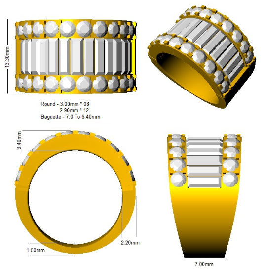 SR2938 — Ring - 9k Yellow Gold detail