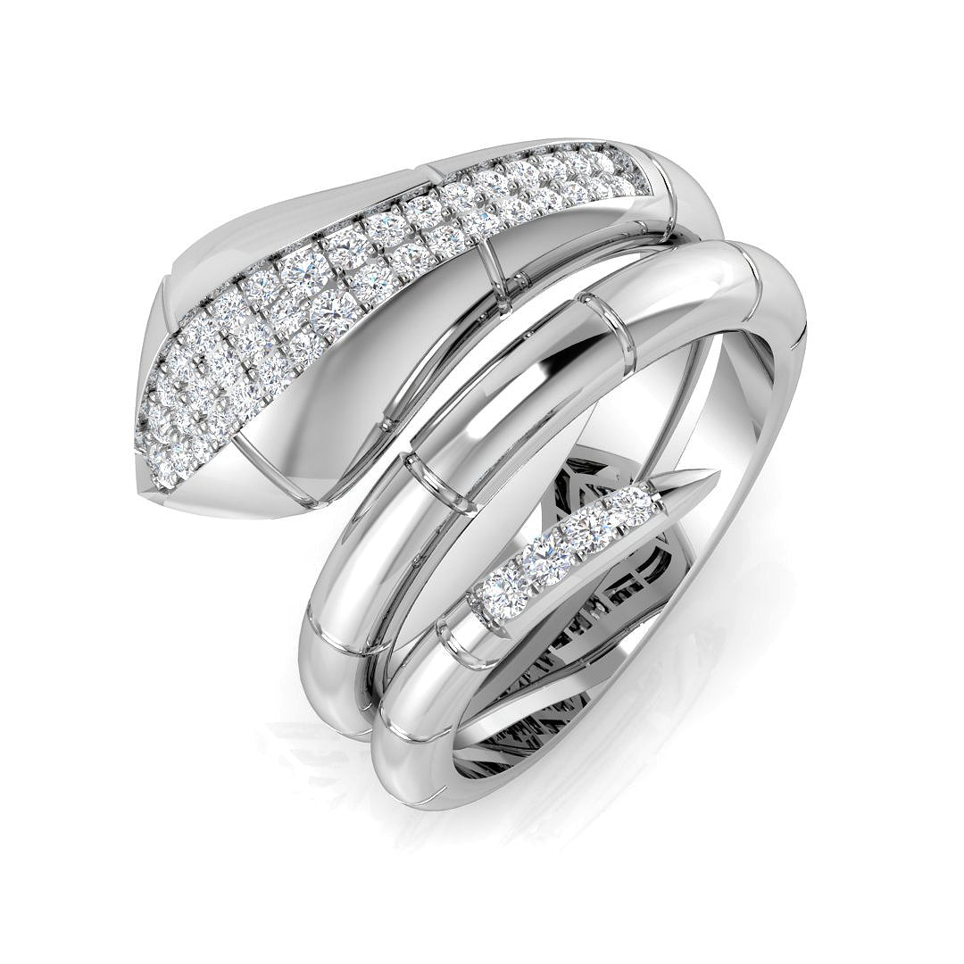 SR3041 — Ring - 9k White Gold