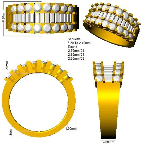 SR3058 — Ring - 9k Yellow Gold detail