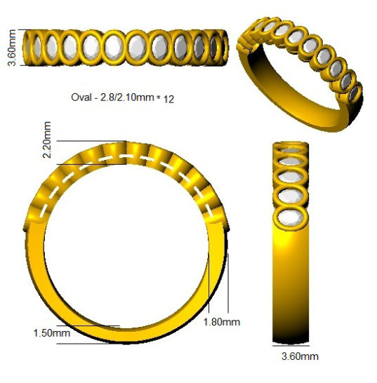 SR3178 — Ring - 9k Yellow Gold detail