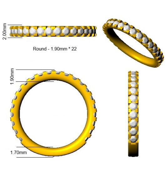 SR3209 — Ring - 9k Yellow Gold detail