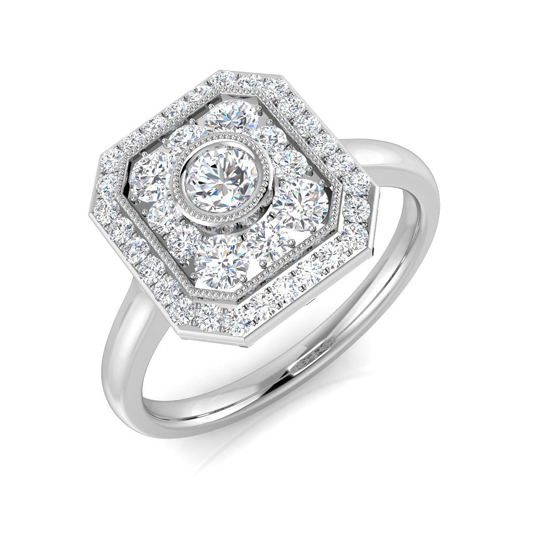 SR3246 — Ring - 9k White Gold