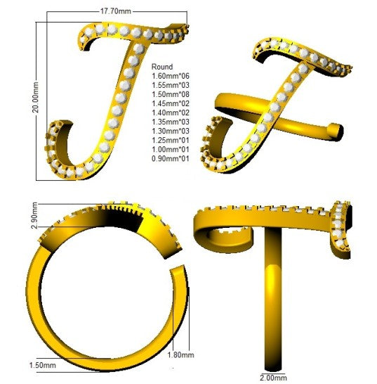 SR3260-J — Ring - 9k Yellow Gold detail