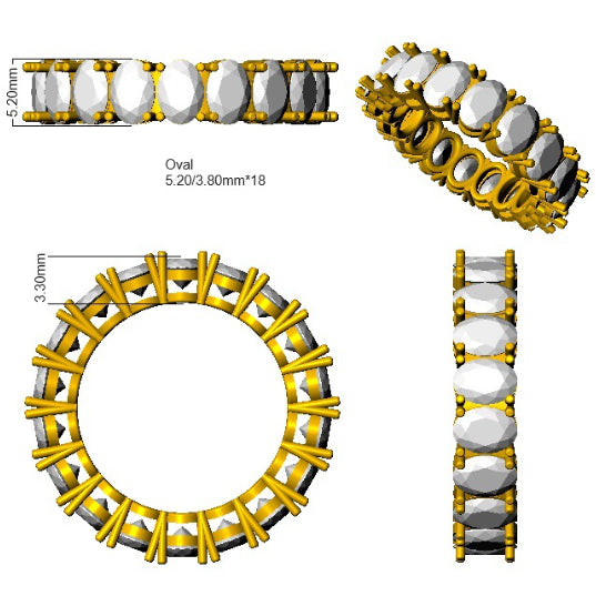 SR3262 — Ring - 9k Yellow Gold detail