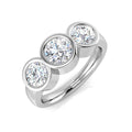 SR3300 — Ring - 9k White Gold
