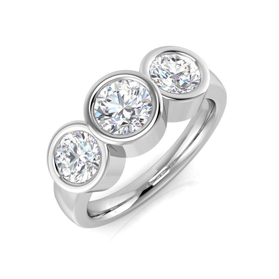 SR3300 — Ring - 9k White Gold