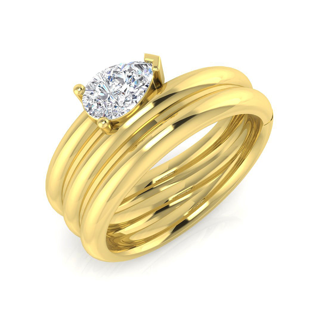 SR3311 — Ring - 9 KT Yellow Gold