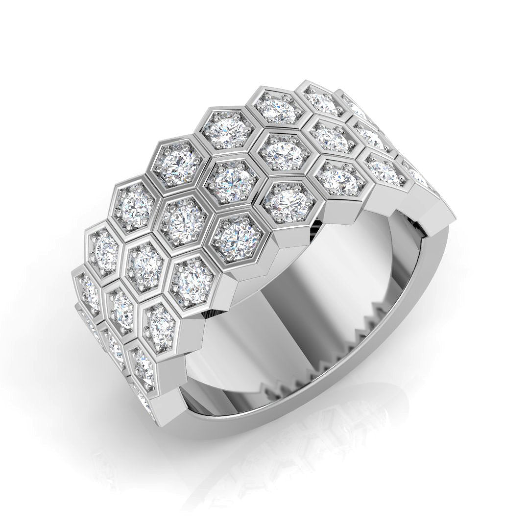 SR3322 — Ring - 9k White Gold