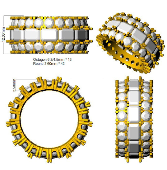 SR3373 — Ring - 9k Yellow Gold detail