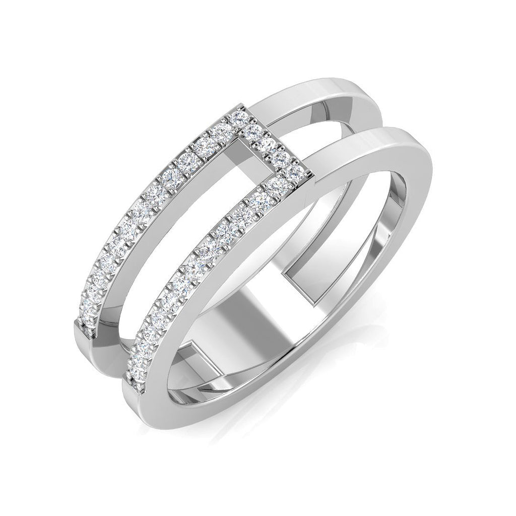 SR3390 — Ring - 9k White Gold