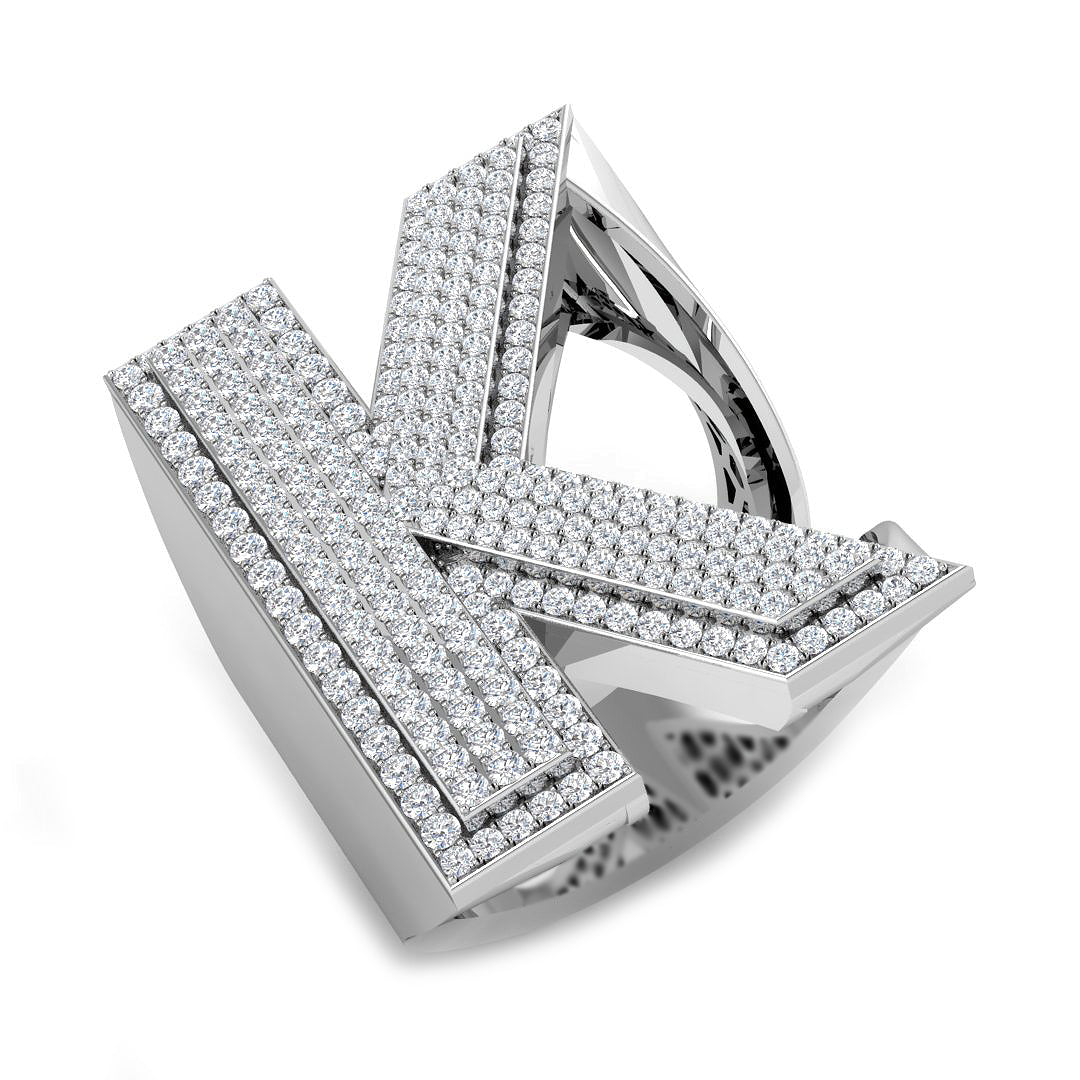 SR3392-K — Ring - 9k White Gold