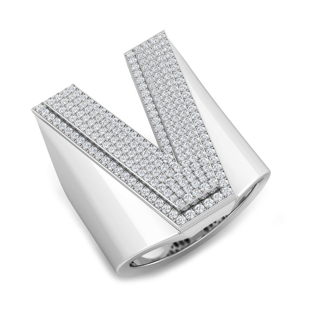 SR3392-V — Ring - 9k White Gold