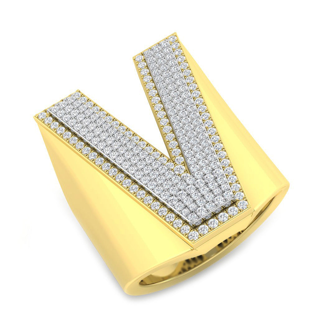 SR3392-V — Ring - 9k Two Tone