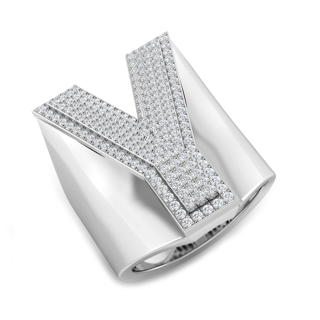 SR3392-Y — Ring - 9k White Gold