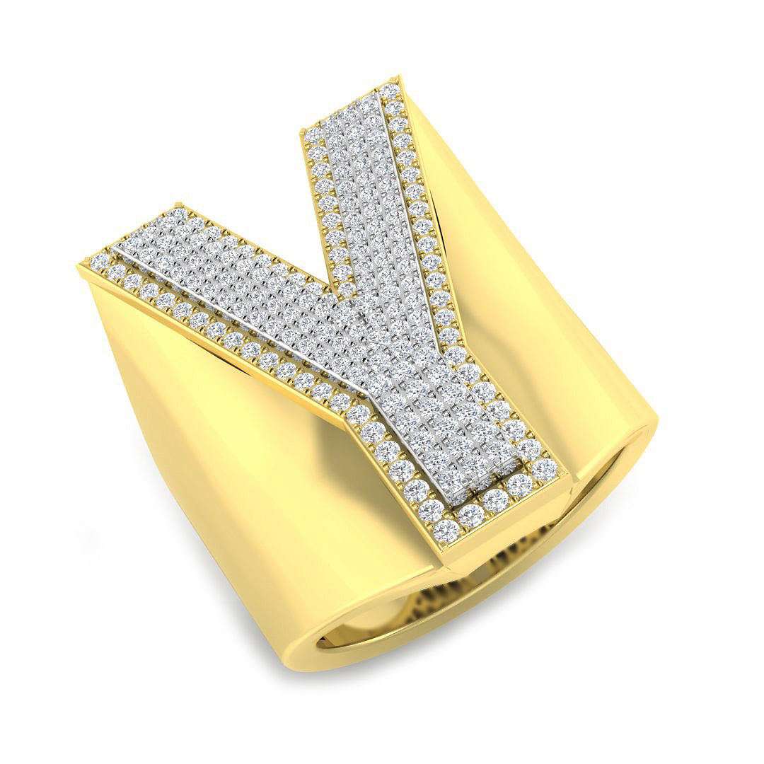SR3392-Y — Ring - 9k Two Tone
