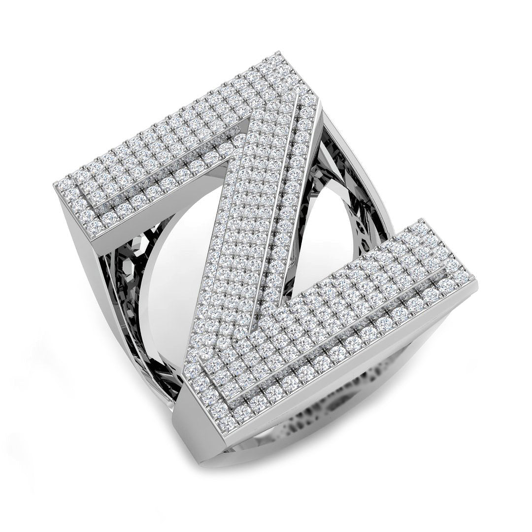 SR3392-Z — Ring - 9k White Gold