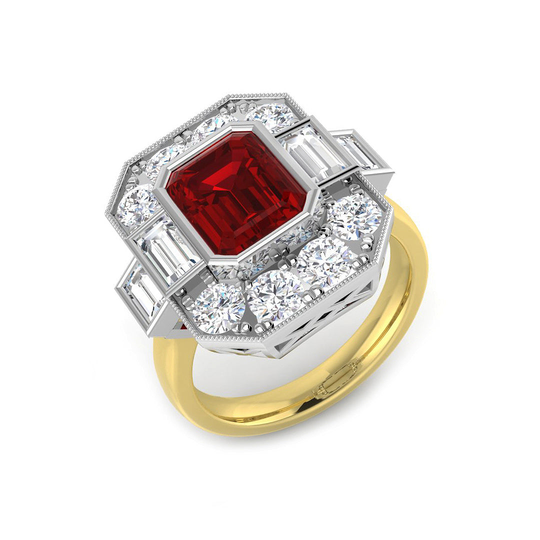 SR3403 — Ring - 18k Two Tone