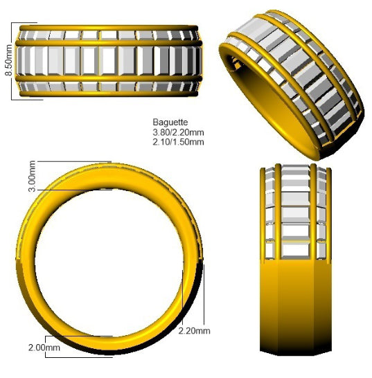 SR3491 — Ring - 9k Yellow Gold detail