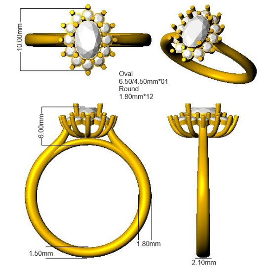 SR3502 — Ring - 9k Two Tone detail